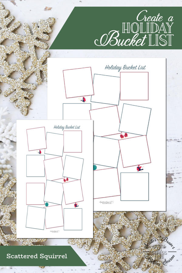 Planning for the holidays can be a little overwhelming, so it's always nice to add in a little something fun. This holiday bucket list printable is perfect for capturing those fun things you want to do this holiday season.