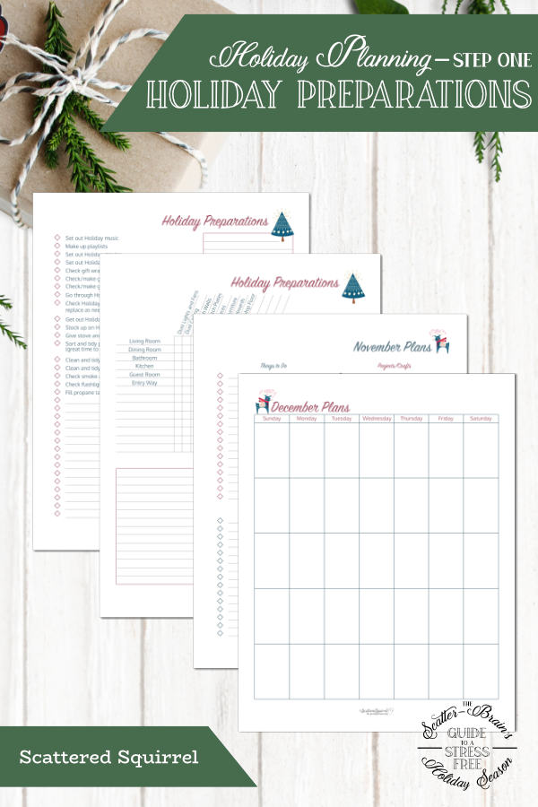 Get a jump start on your holiday planning with these holiday planner printables.