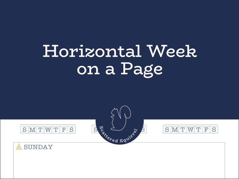 New in the Coastal Dreams collection are the horizontal week on a page printables. These weekly planners are perfect for creating a overview of what you have going on for the week.