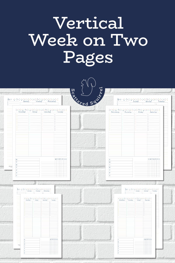 Don’t Miss These New Vertical Week on Two Pages Planners