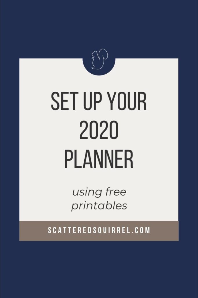 Need to set up your planner for 2020? Or maybe you just need to make some adjustments to your current planner. Check out this post for tips and printables to help you on way.