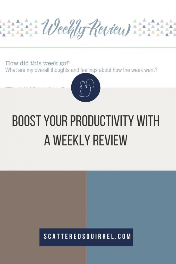 A weekly review is a valuable tool to help you boost your productivity. Use this handy printable to help you conduct a review of how you're spending your time each week so that you can find ways to make improvements.