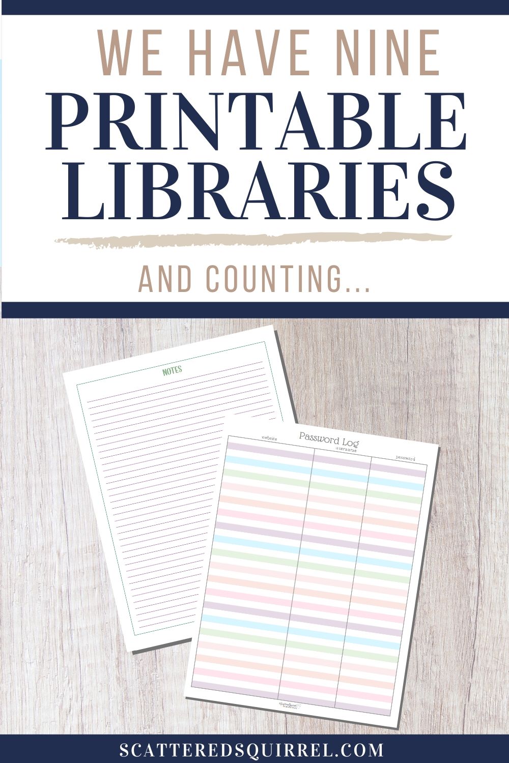 The printable libraries are a great place to start searching for the printable you need. From daily and weekly planning to home management and more, you're sure to find a few that will fit your needs.