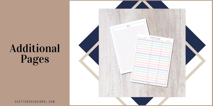 Month on One Page Horizontal Printable MO1P Personal Wide