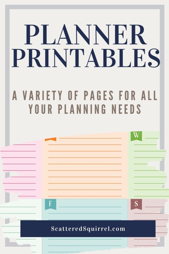 A variety of pages for all your planning needs can be found on this page. Everything from calendars to coverpages and lots of inbetween goodies.