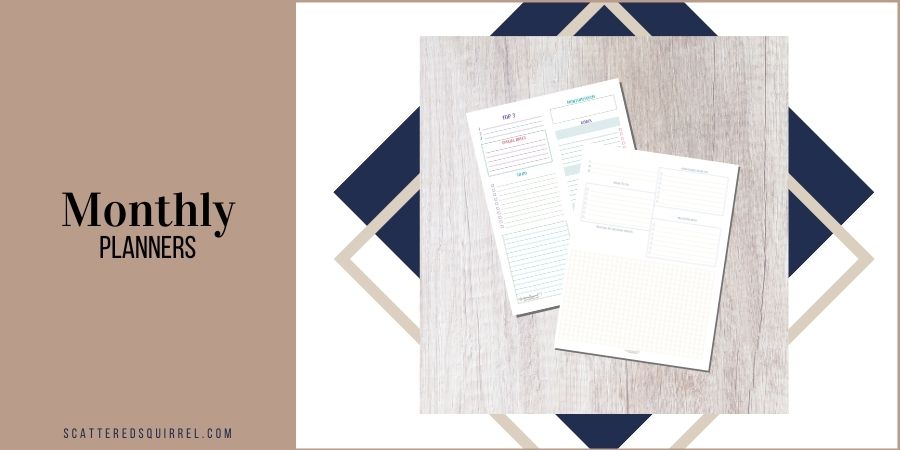 FREE Printable Daily Planner {+FREE Matching Monthly & Weekly