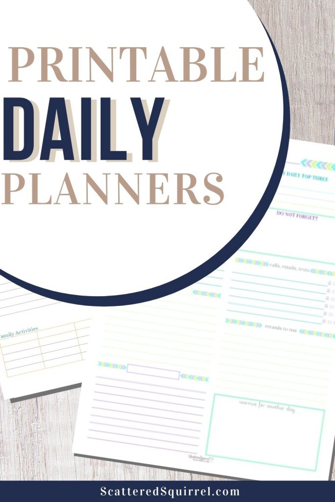 Printable Daily Planner No. 2 - Professional Work Planner – Puffin Pages Co