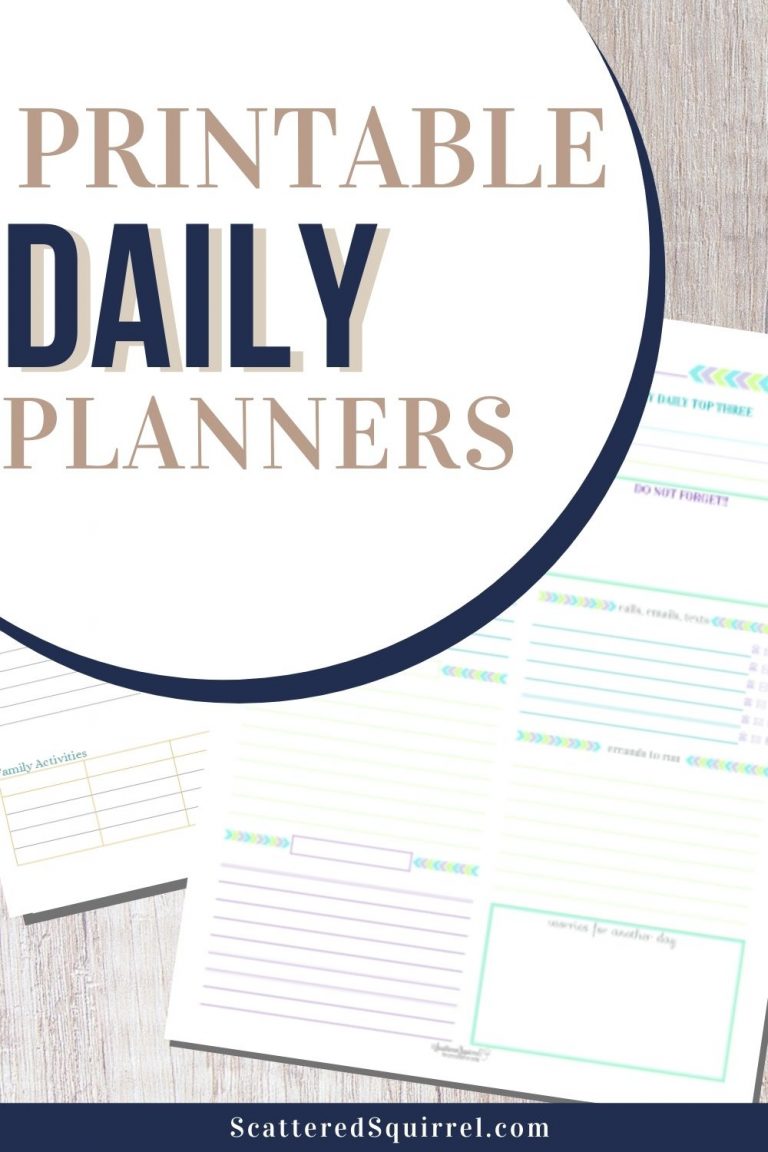 Daily Planner Printables Personal Planner 
