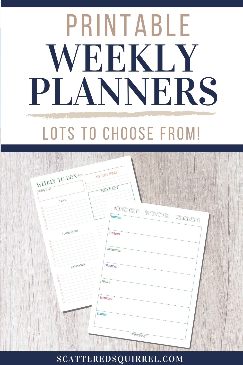 Weekly Planner Printables {Personal Planner}