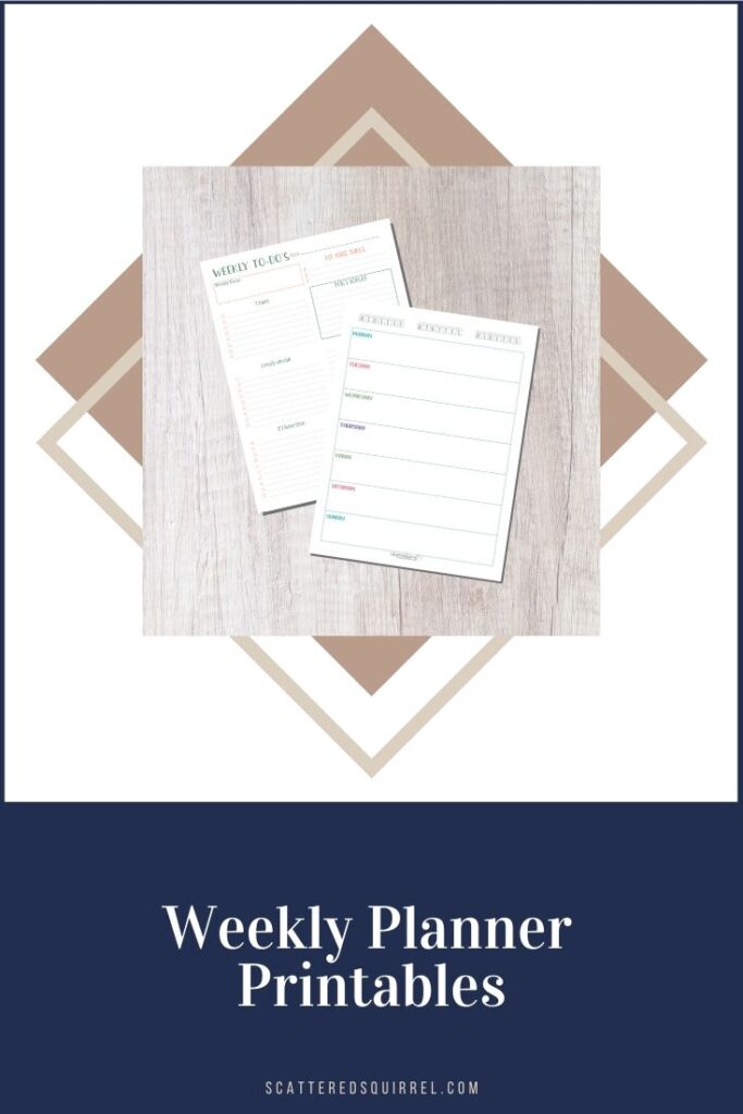 Weekly Planner Printables {Personal Planner}