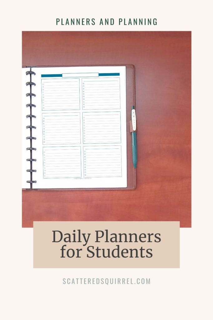 These daily planners for students make a great addition to school planners. They're versatile and can change as planning needs change. They come in two different sizes with six colours to choose from.