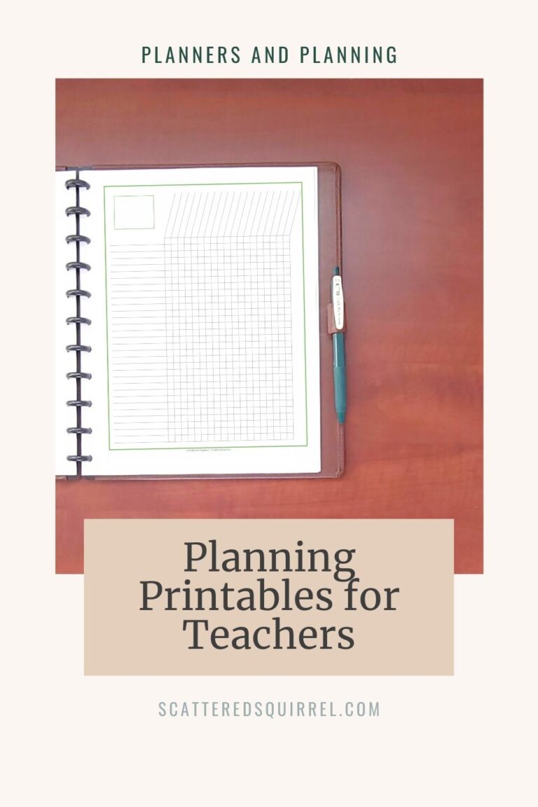This collection of planners for teachers offers three different printables in two different sizes with size colours to choose from.
