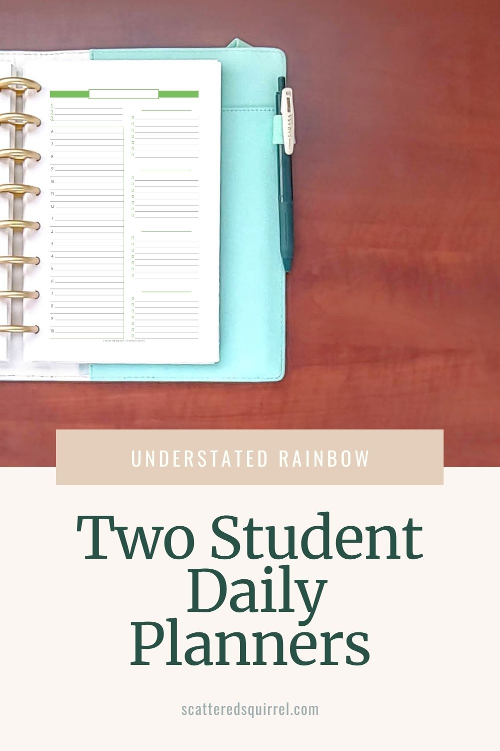 Keep track of school assignments, tests, and classes with the help of these two simple daily planners designed with students in mind. They're customizable and adaptable so they'll fit your planning needs, even if those needs change over time.