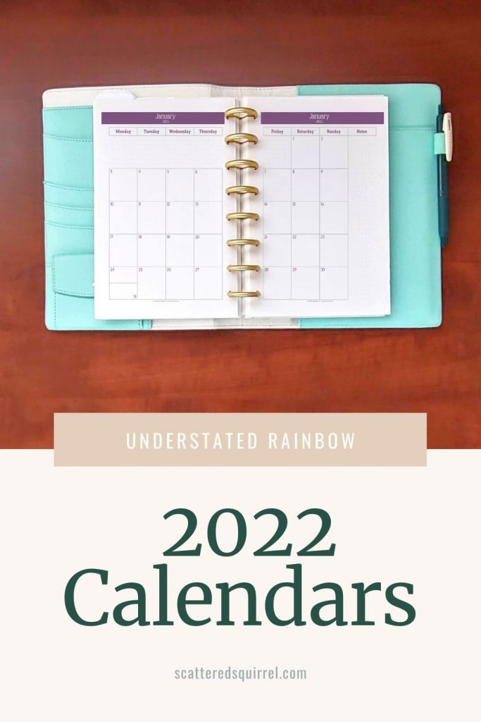Check Out The 2022 Calendars Scattered Squirrel