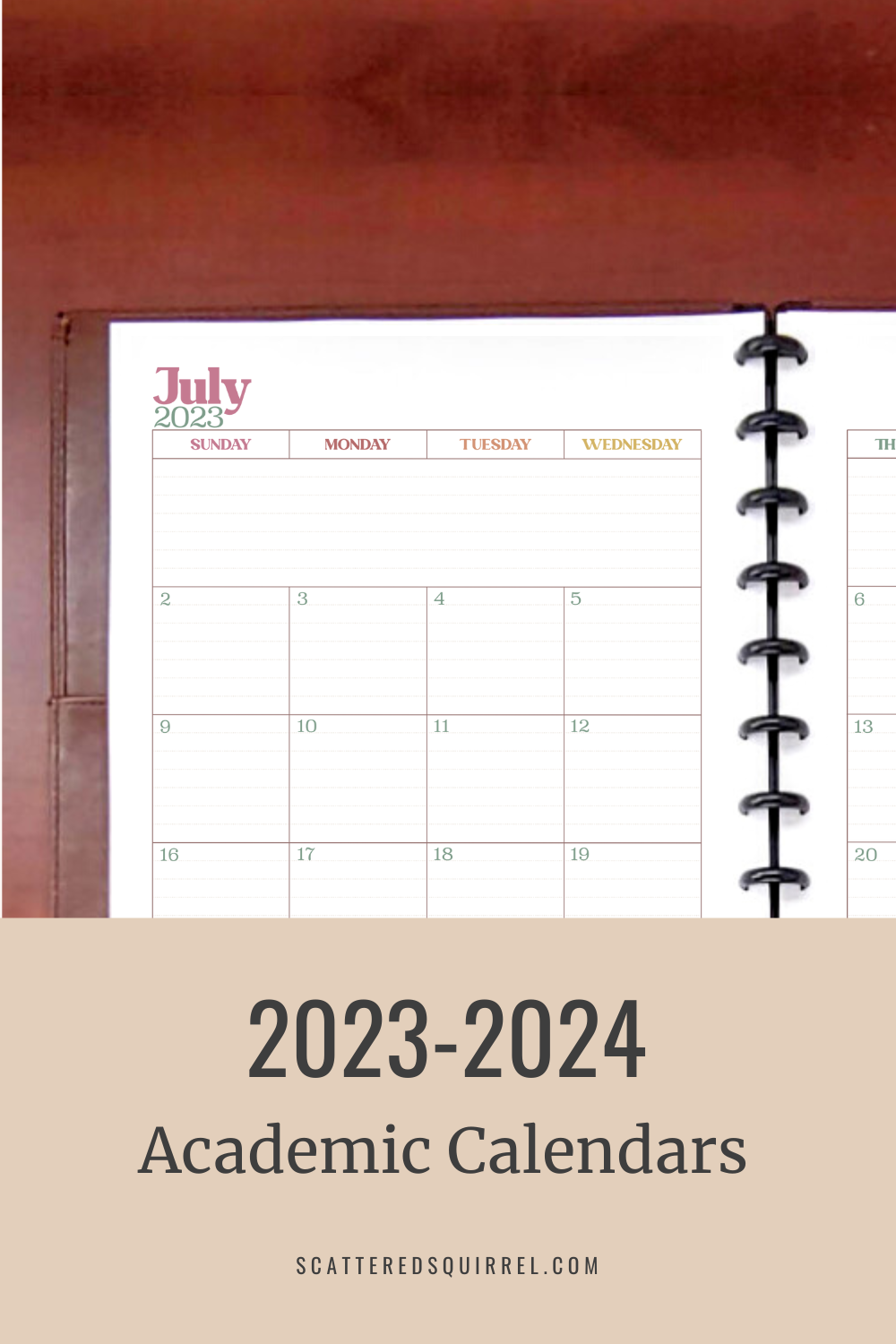 The 2024 Calendar Printables are Here!!! - Scattered Squirrel