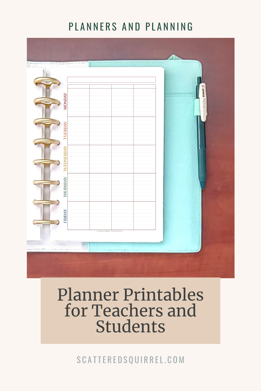 Essential Planner Printables for Teachers and Students