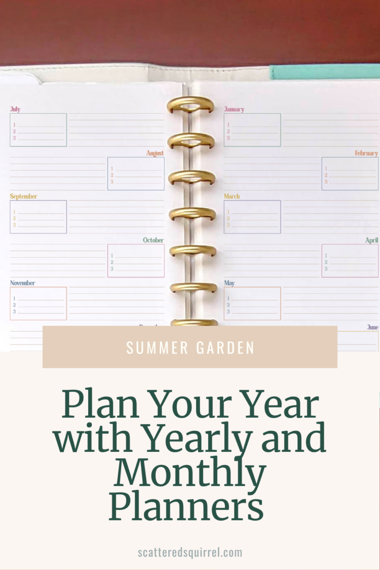 Yearly and Monthly Planner Sets - Scattered Squirrel