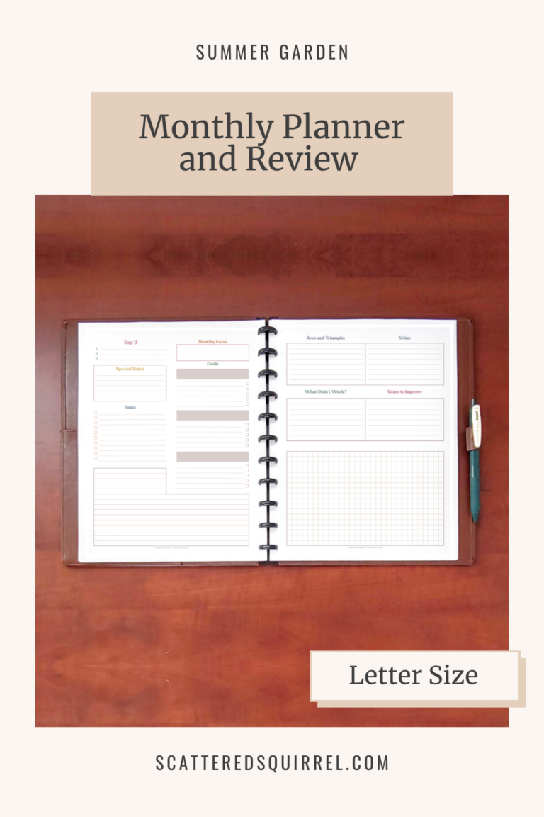 Yearly and Monthly Planner Sets - Scattered Squirrel