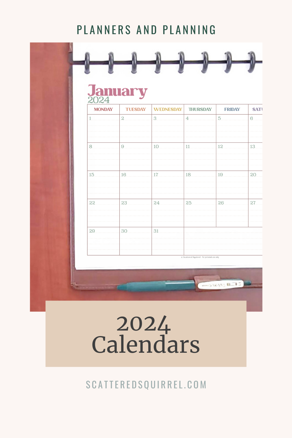 The 2024 Calendar Printables are Here!!!