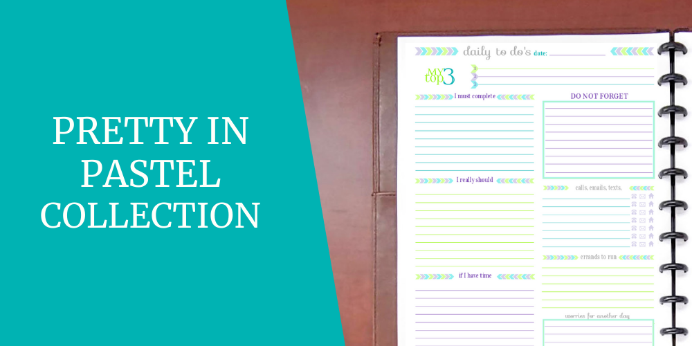 This is the title image for the Pretty in Pastel Collection of planner printables. It's also used on other pages of this site to link back to this collection page.