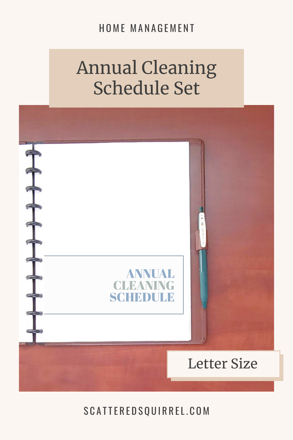 This image shows the cover page for the Complete Annual Cleaning Schedule and links to the PDF so that readers can easily access a copy.