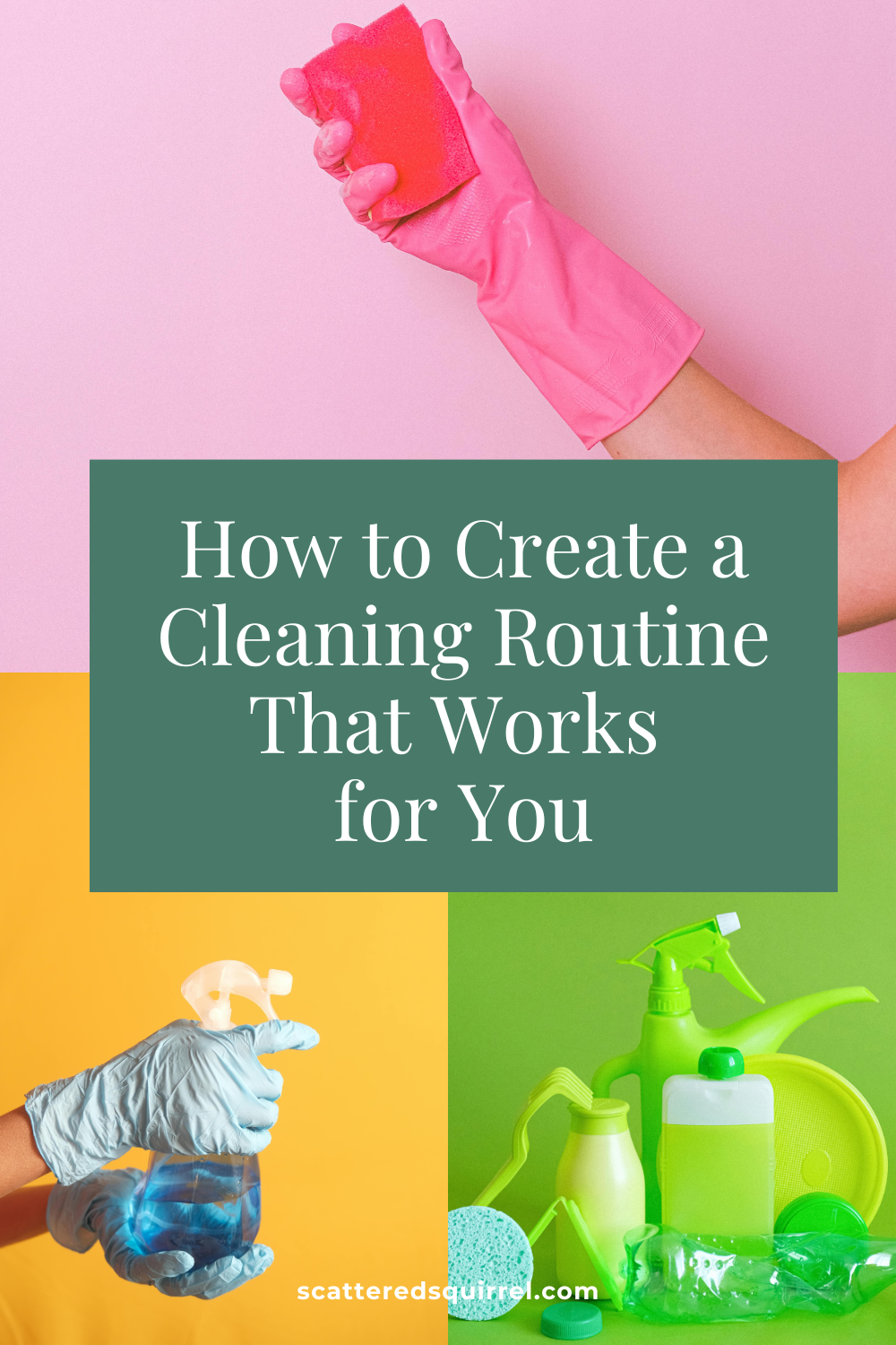This image is the feature image for the page "How to Create a Cleaning Routine That Works for You" and is used to link to this page